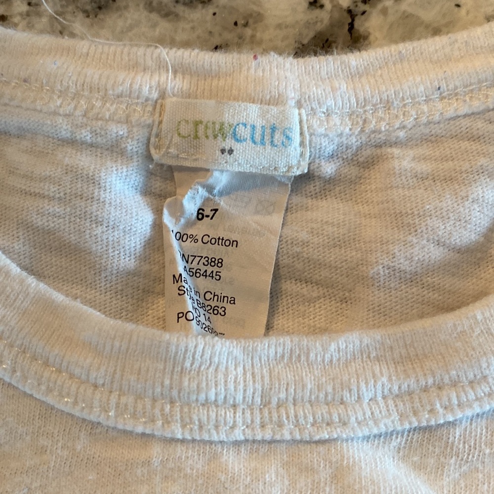 Crewcuts bulldog tee size 6/7 - Picture 2 of 3